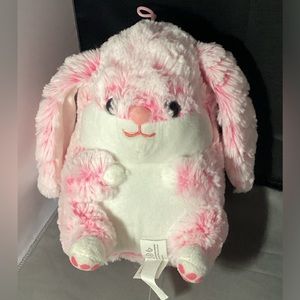 Nanco Belly Buddies Pink Bunny Rabbit 9" Plush Soft Stuffed Animal Toy Easter